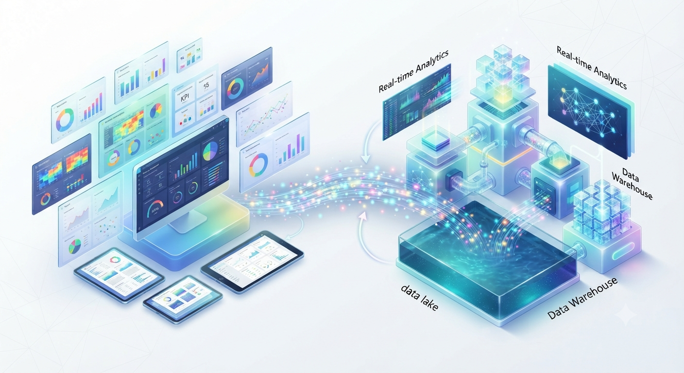 Side-by-side comparison of Microsoft Fabric and Power BI capabilities